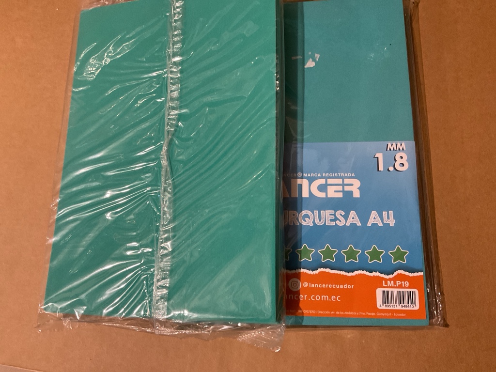 Lancer carpeta turquesa A4