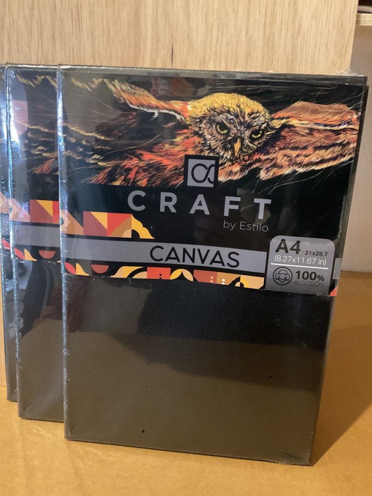 Craft by Estilo Canvas A4 negro