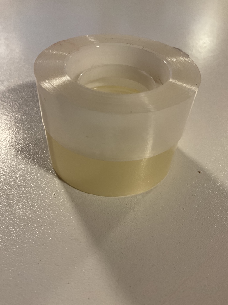 Cinta transparente ancha