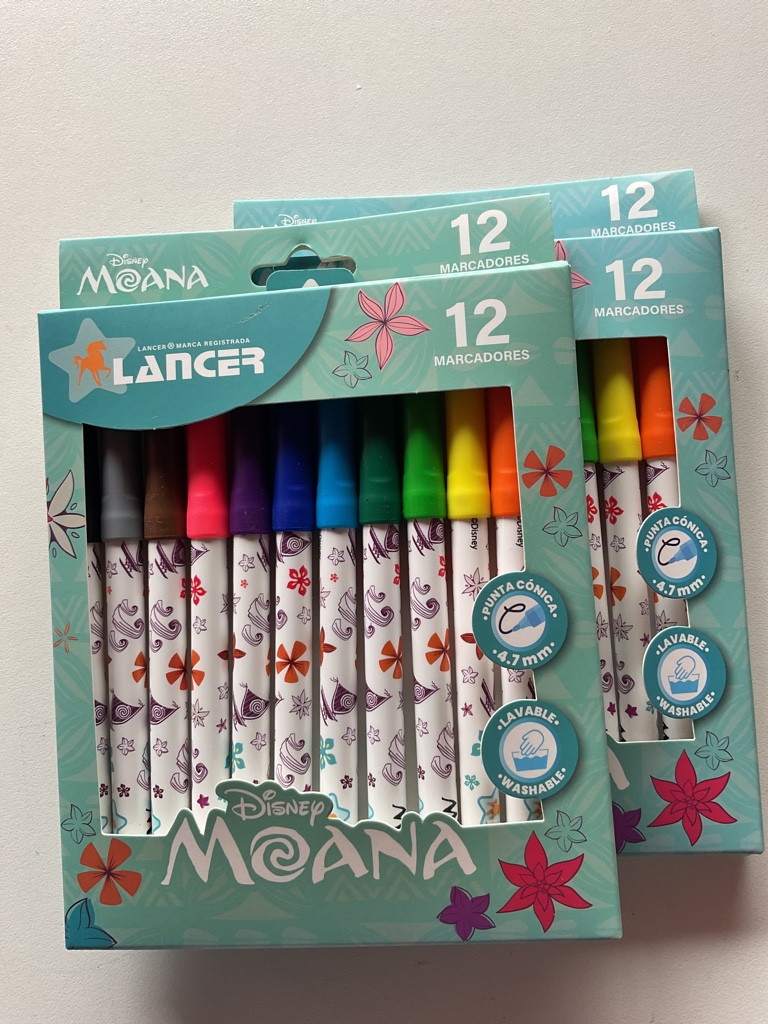 Disney Moana 12 marcadores