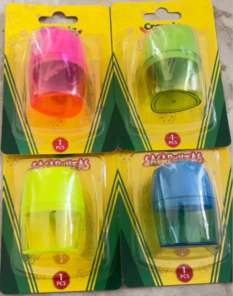 SACAPUNTAS PLÁSTICO COLORES