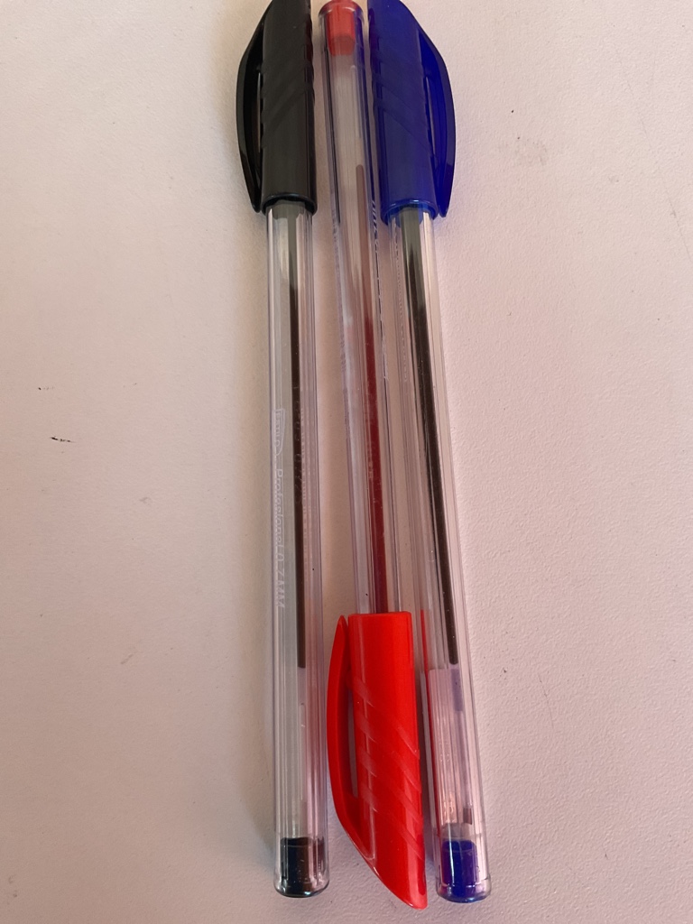Bic bolígrafos azul negro rojo