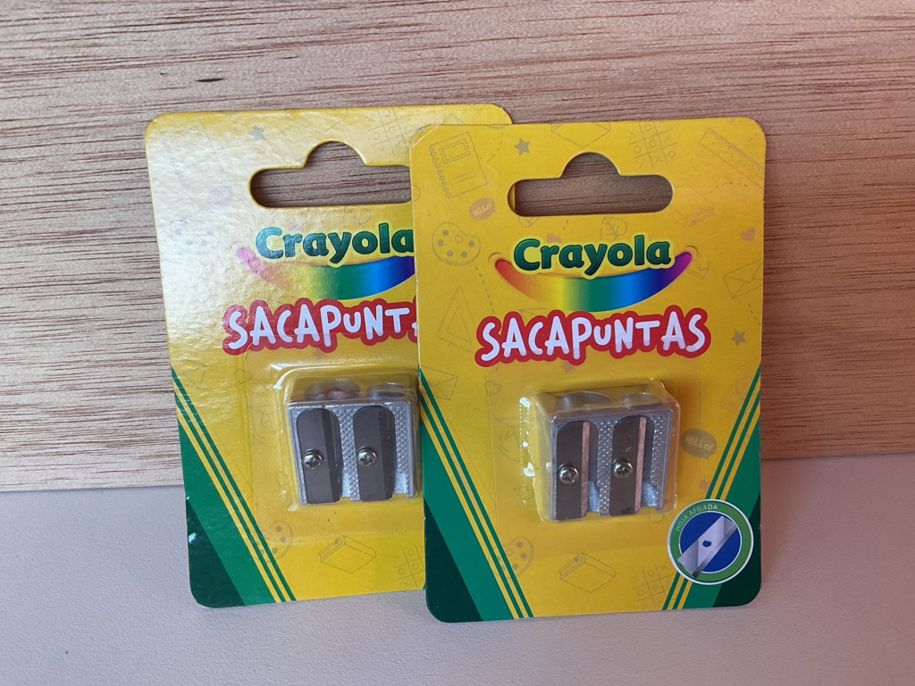 PAQUETE DE SACAPUNTAS DE METAL 2 SERVICIOS