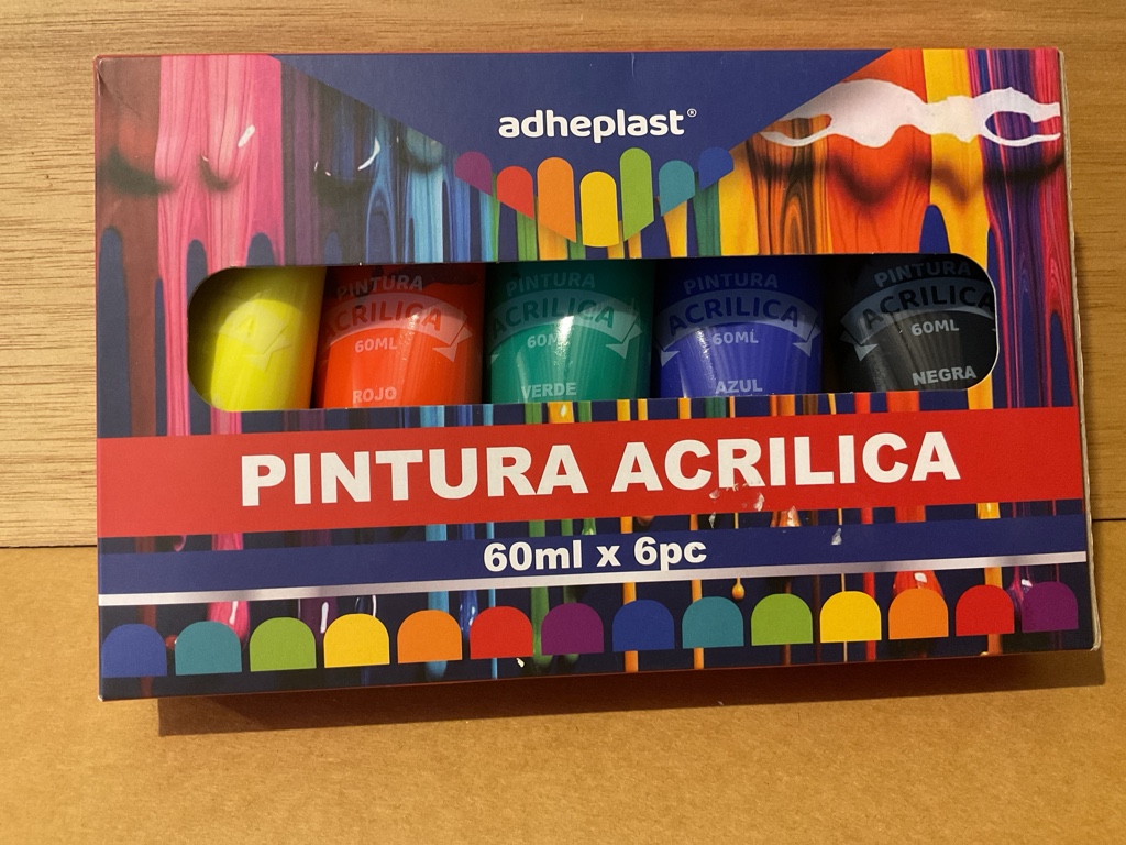 Adheplast pintura acrilica 6 colores