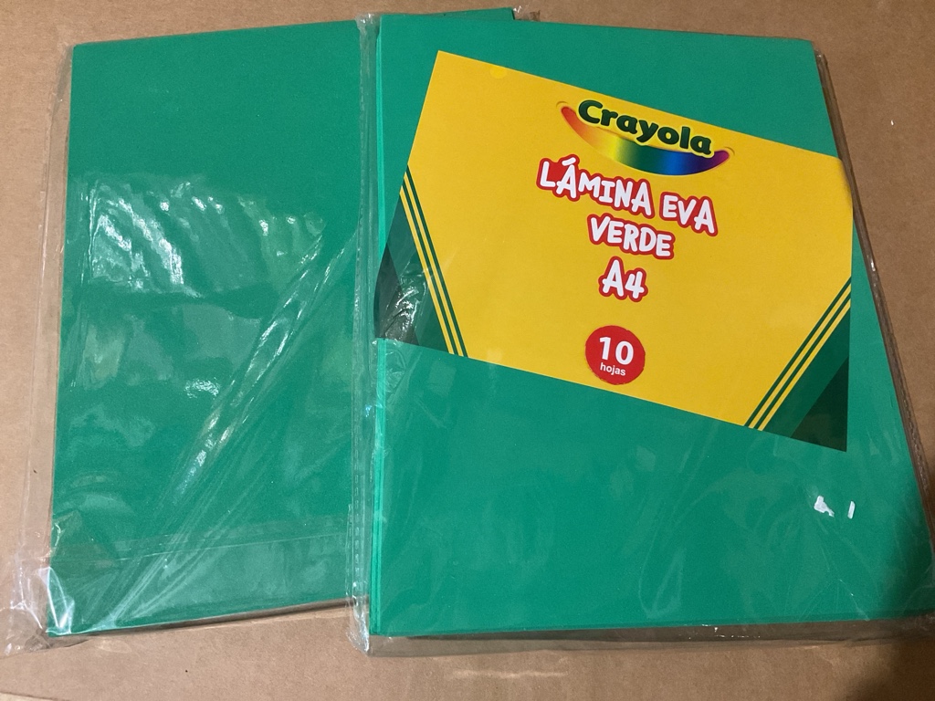 Crayola lámina Foamy EVA verde A4
