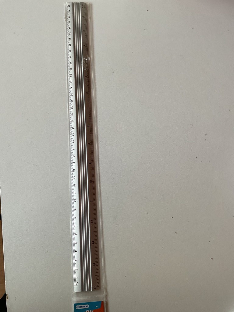 Regla metalica 30cm