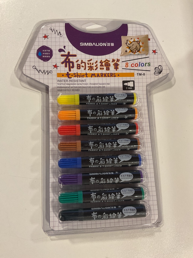 Simbalion marcadores tela 8 colores