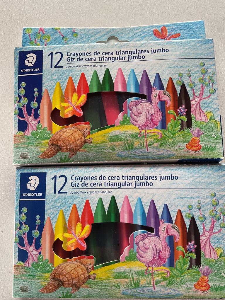 Staedtler Crayones de cera jumbo 12 colores