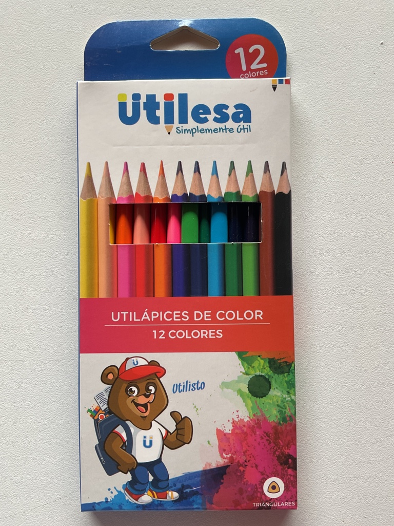 Utilesa utilápices de color 12 colores