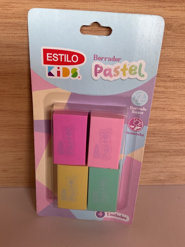 PAQUETE BORRADORES PASTELES