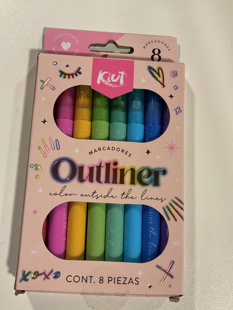 Kiet Outliner marcadores 8 colores