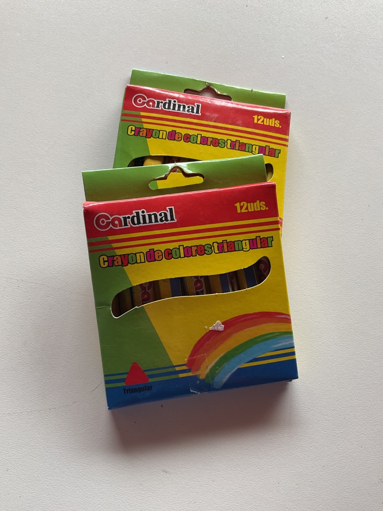 Cardinal crayones triangulares 12uds