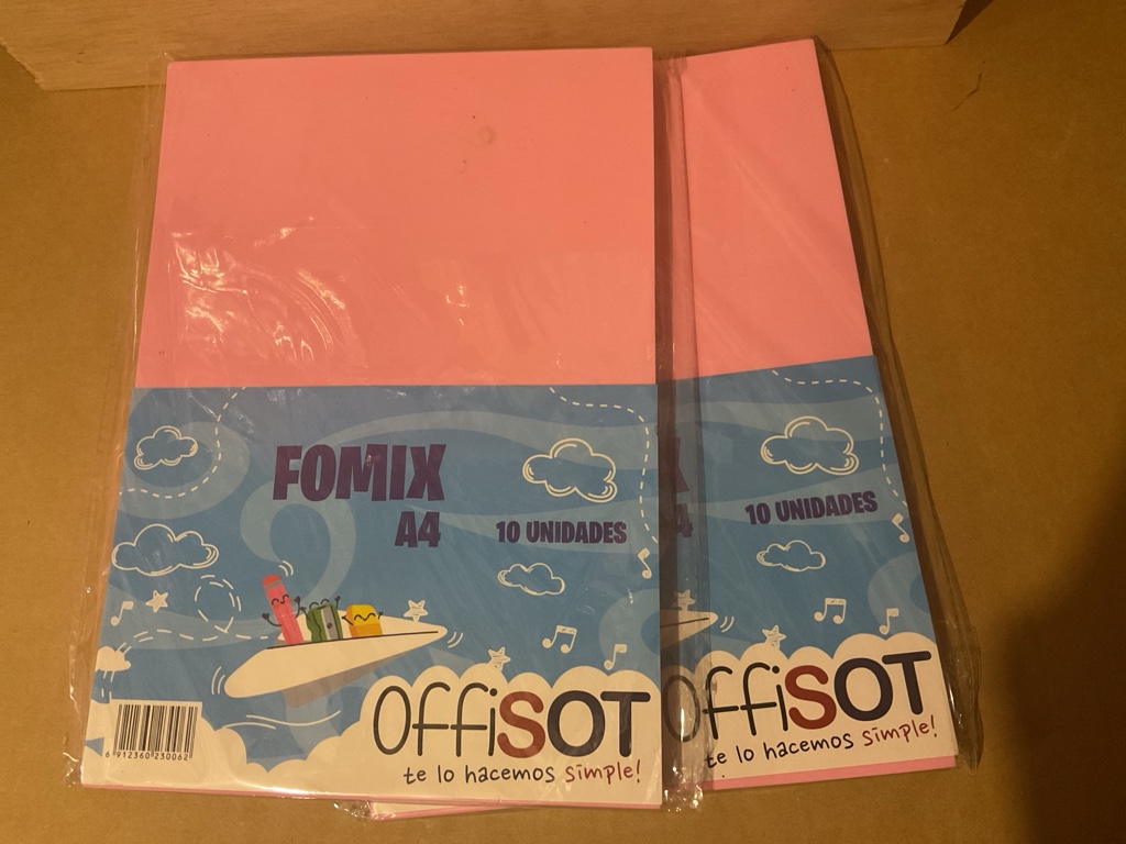 OffiSOT Fomix A4 rosa 10 unidades