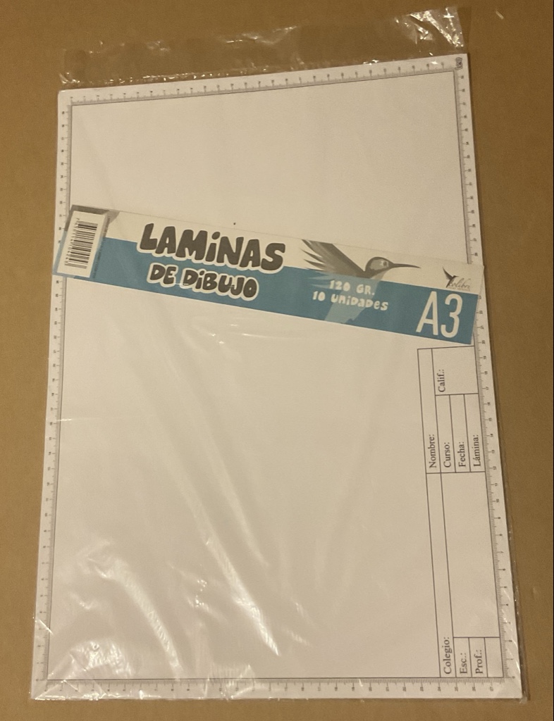 Laminas de dibujo A3