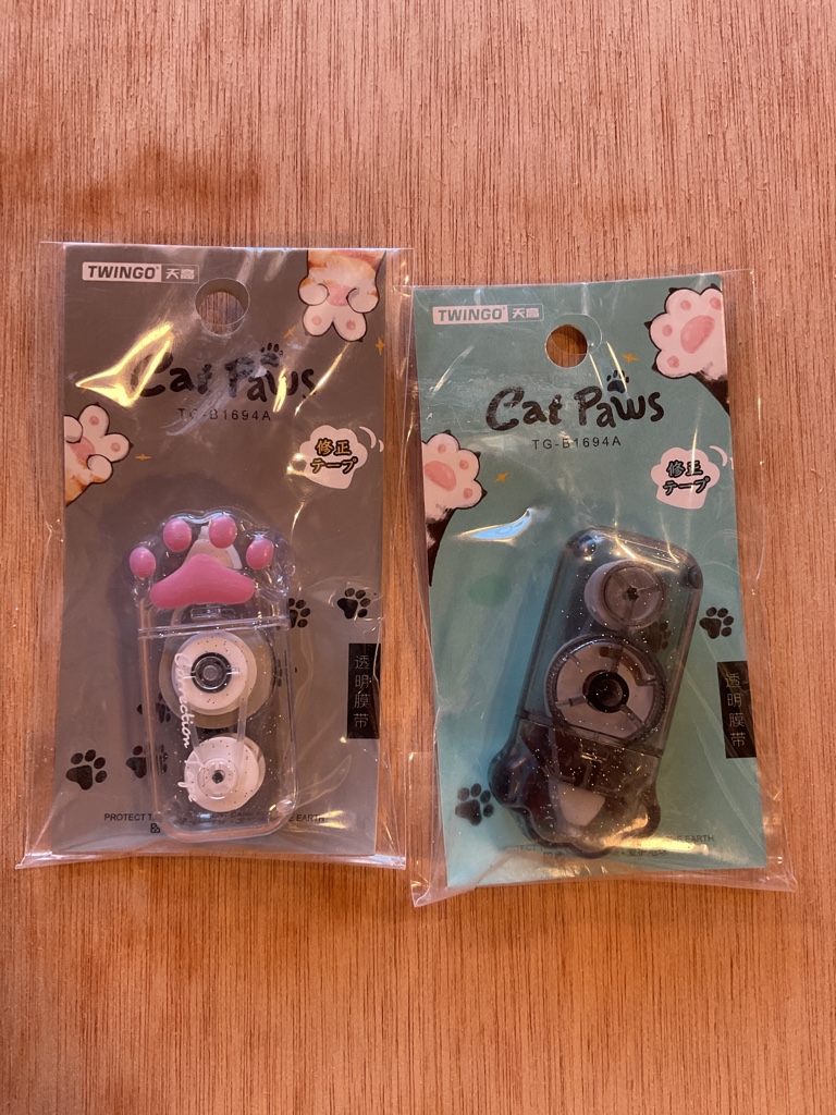 TWINGO Cat Paws corrector cinta rosa y negro