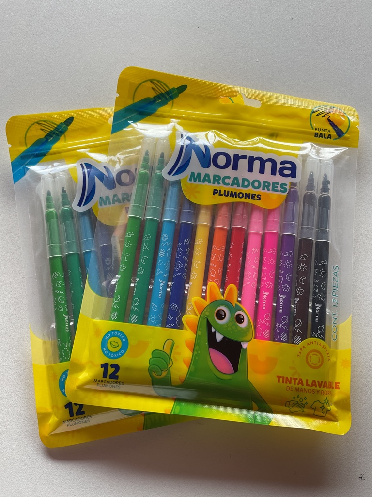 Norma marcadores plumones surtidos