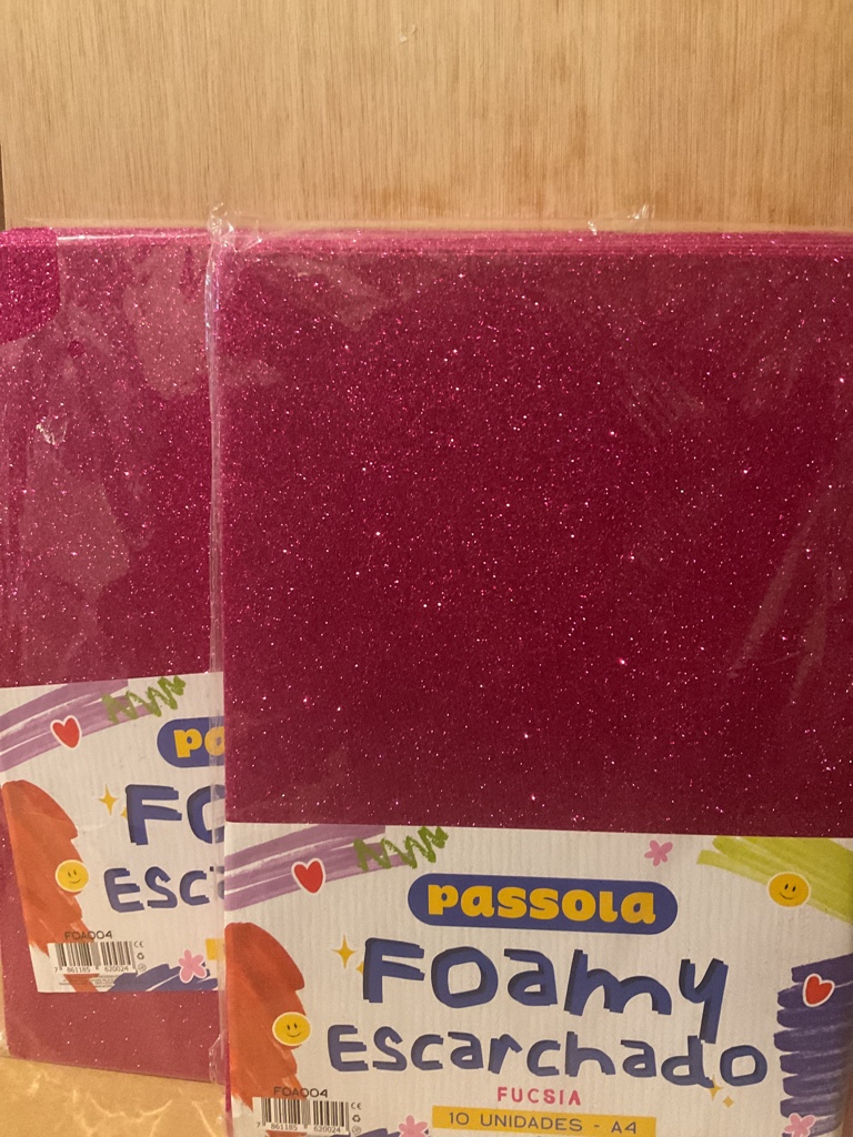 Passola Foamy escarchado fucsia