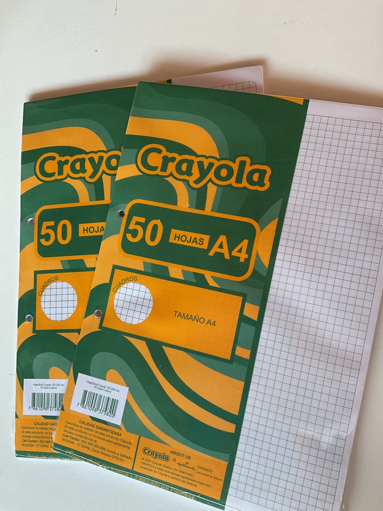 HOJAS DE CUADROS 50U
