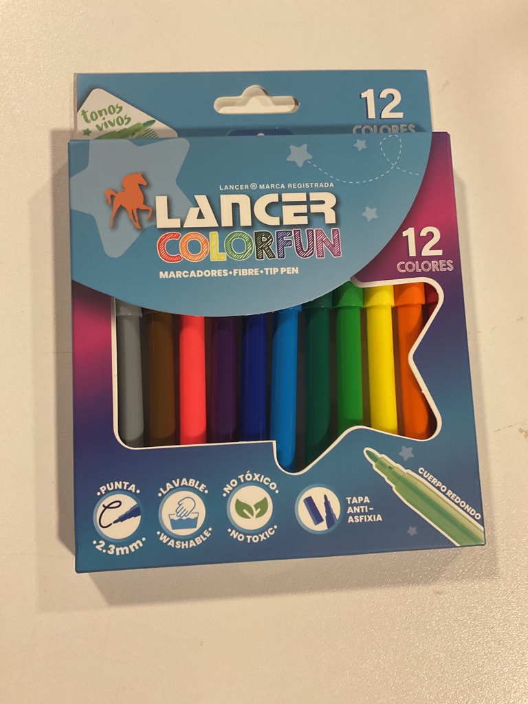 Lancer Colorfun marcadores 12 colores