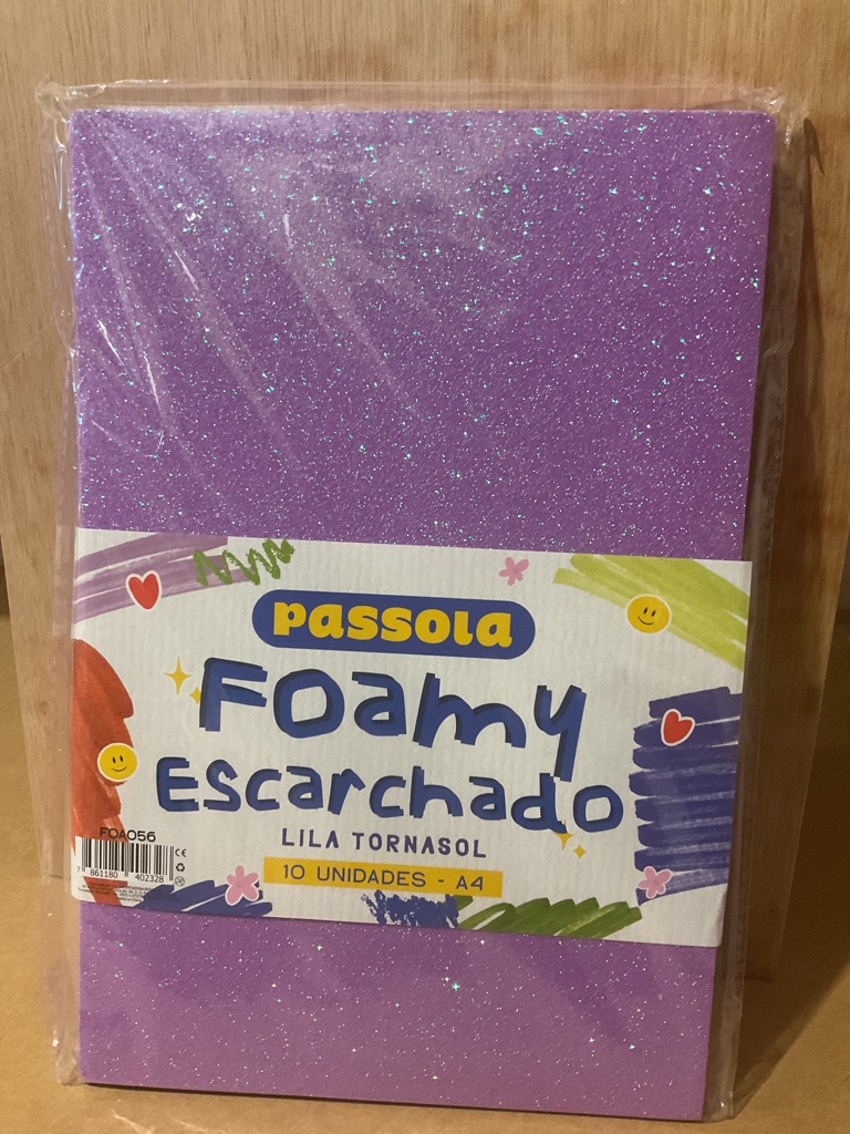 Passola Foamy escarchado lila tornasol