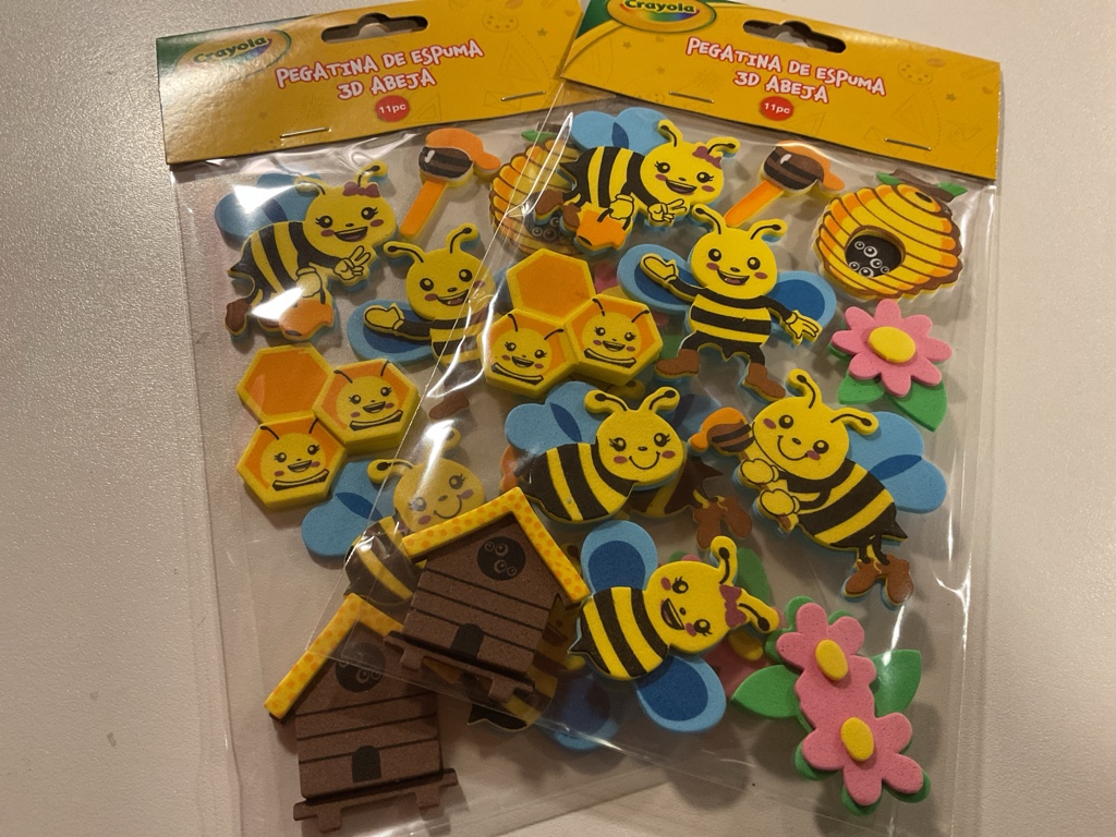 STICKERS 3D ABEJA/LADY BUG
