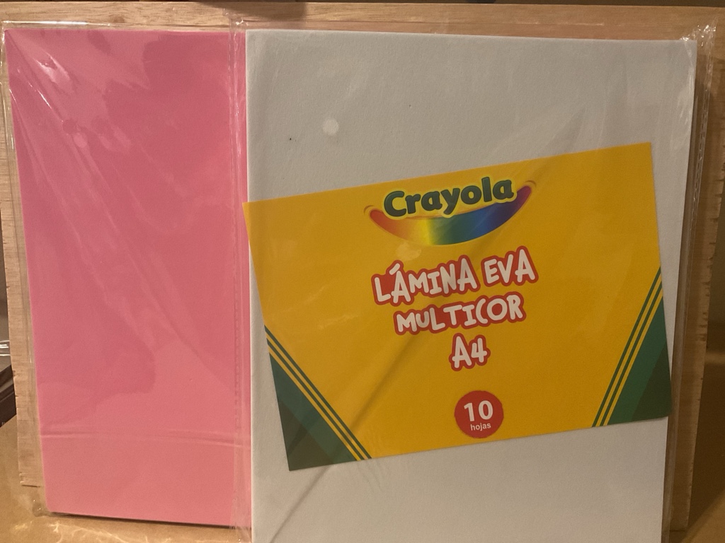 Crayola lamina EVA multicolor A4