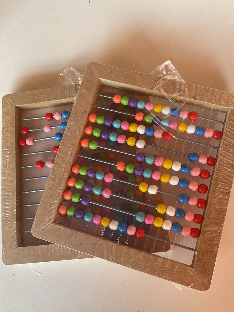 Ábaco madera multicolor