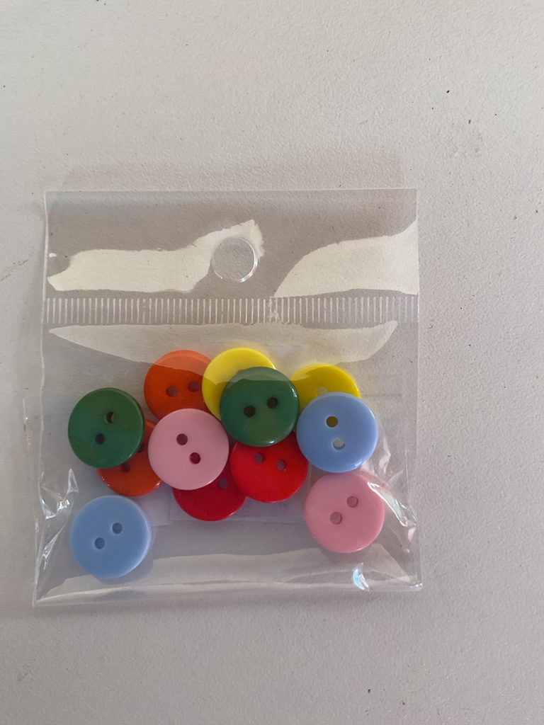 Botones plasticos multicolor