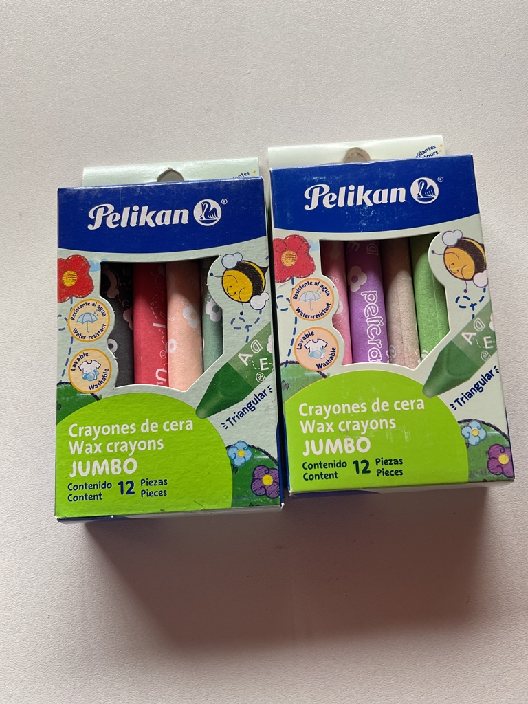 Pelikan crayones de cera jumbo 12pz