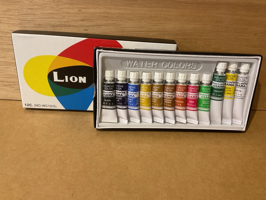 Lion acuarelas 12 colores