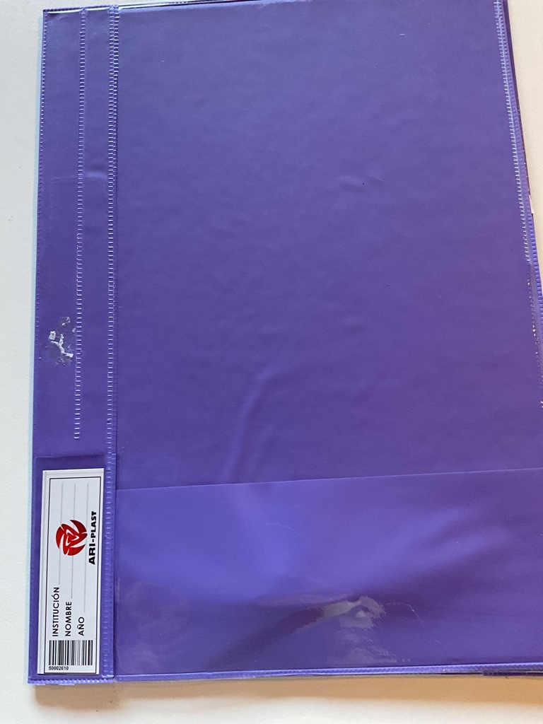 CARPETA TPA TRANSPARENTE MORADA