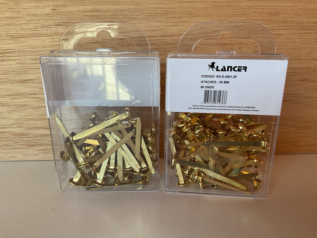 Lancer ataches dorados 38mm