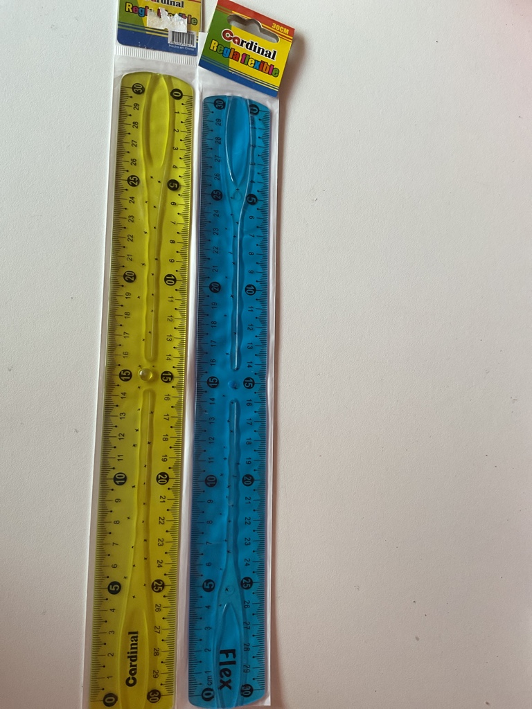 Cardinal regla flexible 30cm amarilla