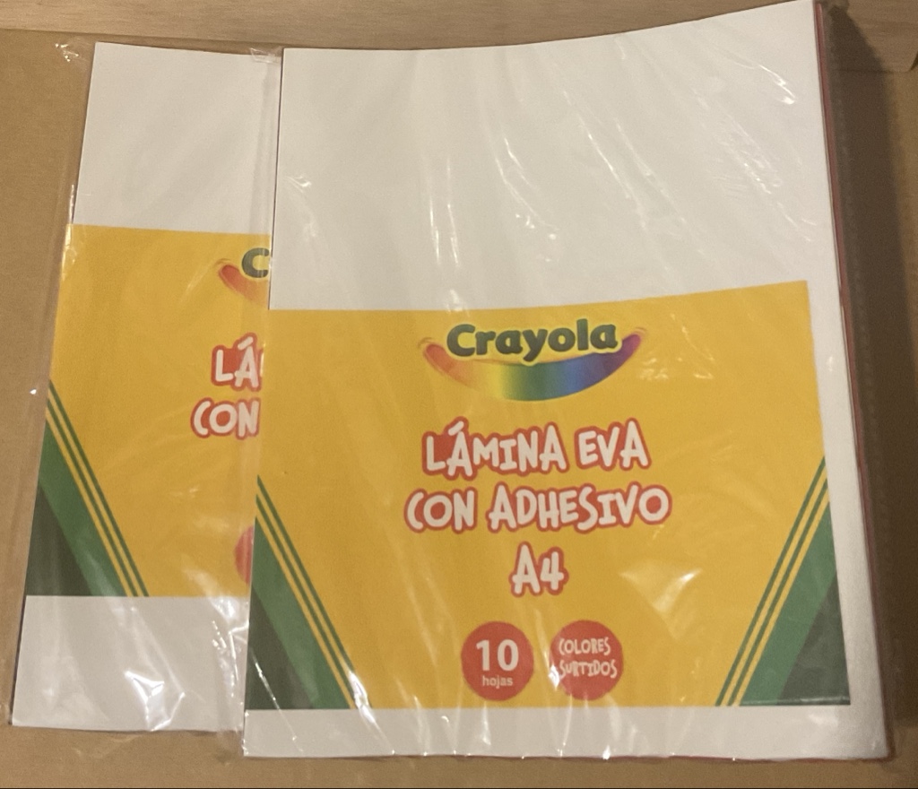 Crayola lámina EVA adhesiva A4 surtida