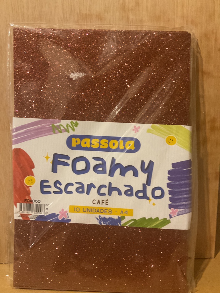 Passola Foamy escarchado cafe A4