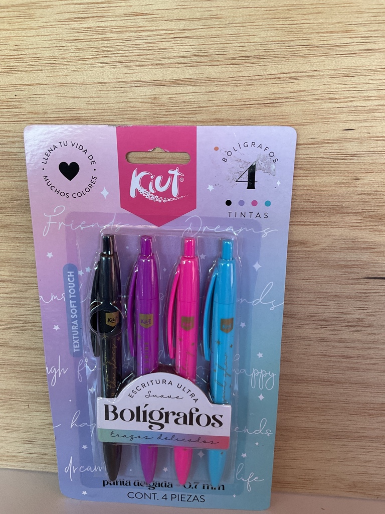 Kiut bolígrafos 4 tintas