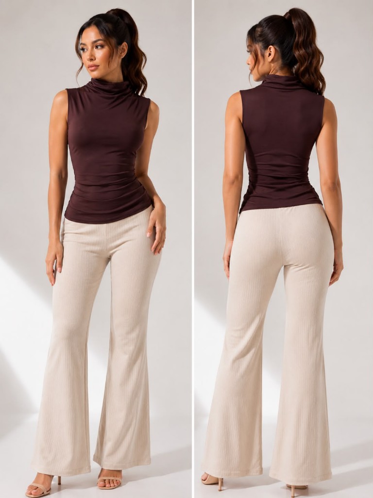 Blusa Suplex cuello alto