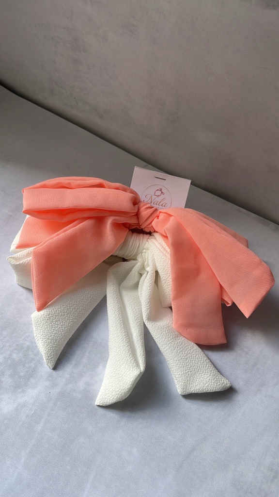 Colita moño x2 coral