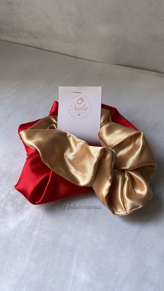 Scrunchie x2 dorado