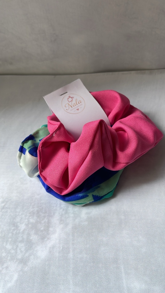 Scrunchie x2 rosa