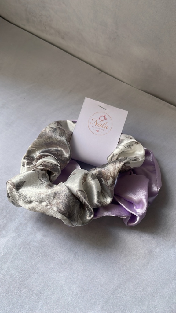 Scrunchies x2 gris