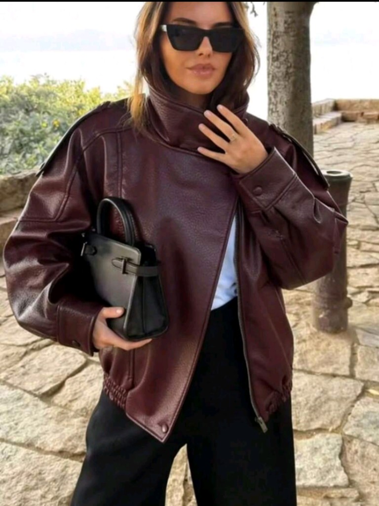 Campera Zara Bordo