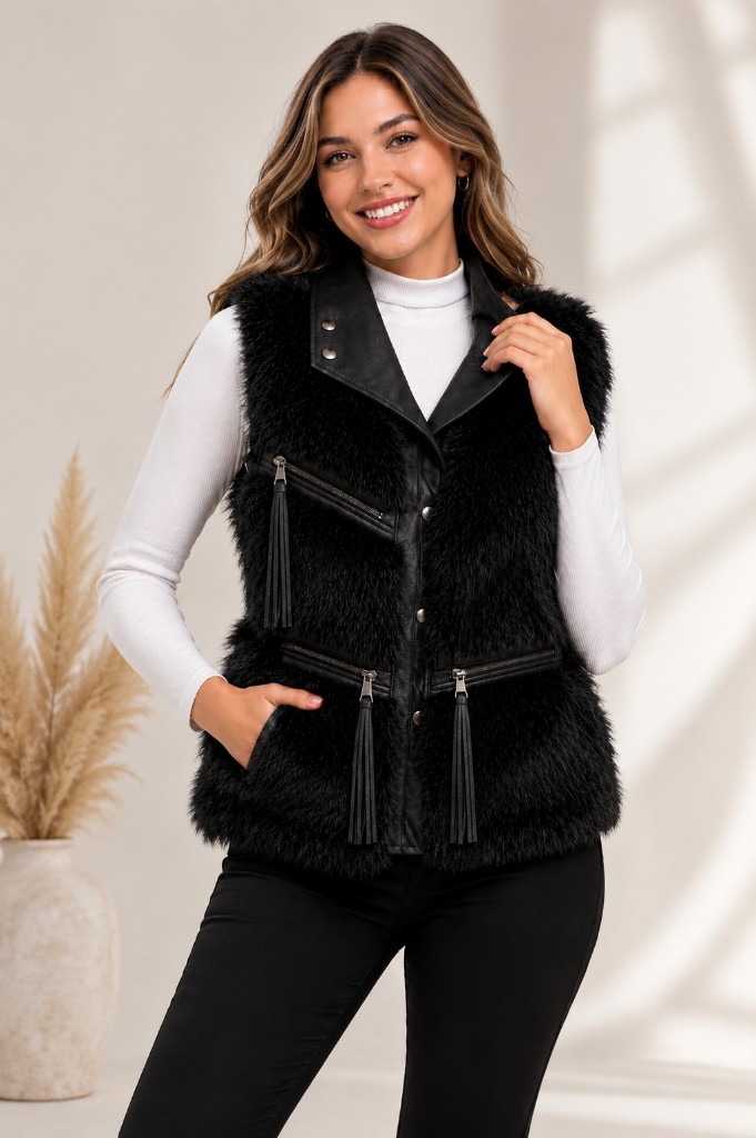 Chaleco Diva Negro