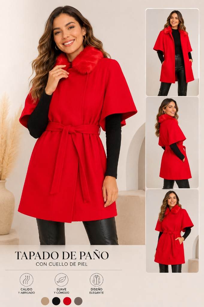 Tapado de paño Rojo