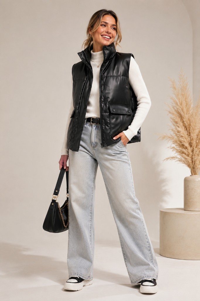 Chaleco cargo negro