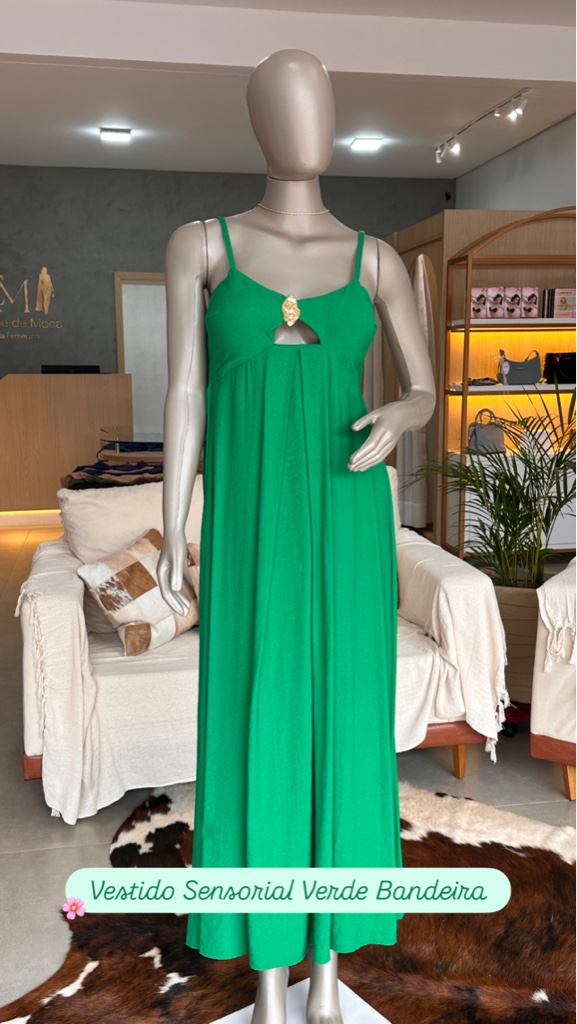 vest tricoline verde bandeira