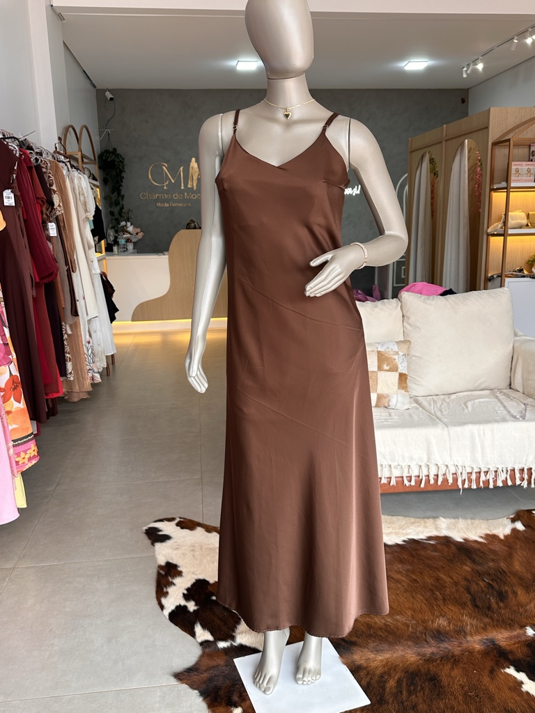 VESTIDO DE CETIM