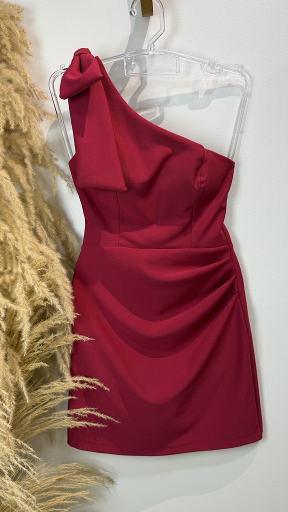 vest nula manga curto marsala