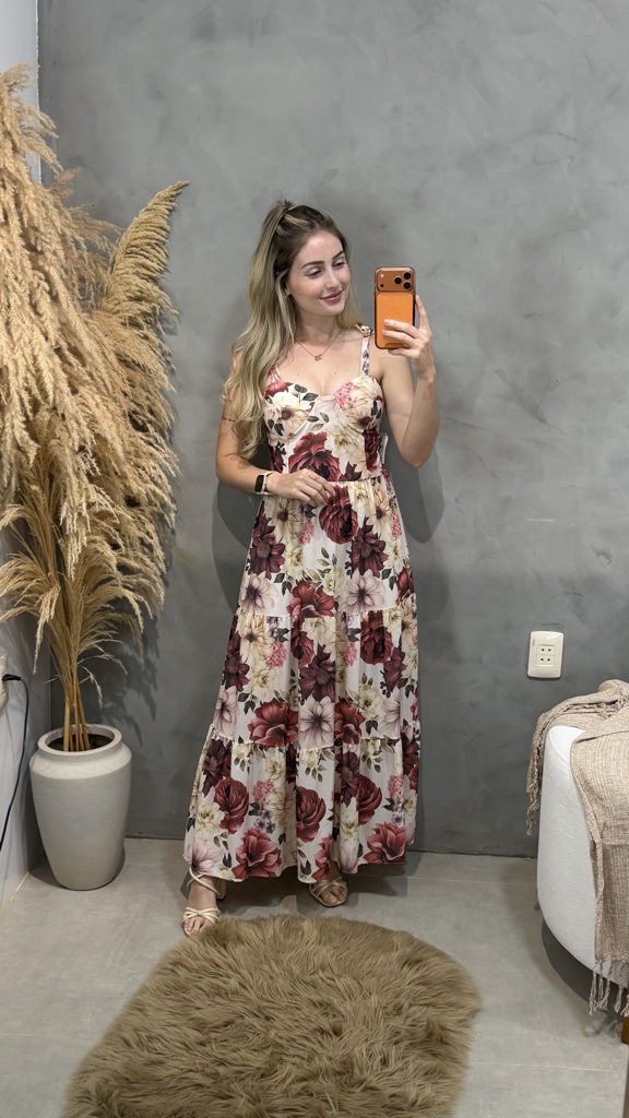 vest floral alcinha de amarraçao