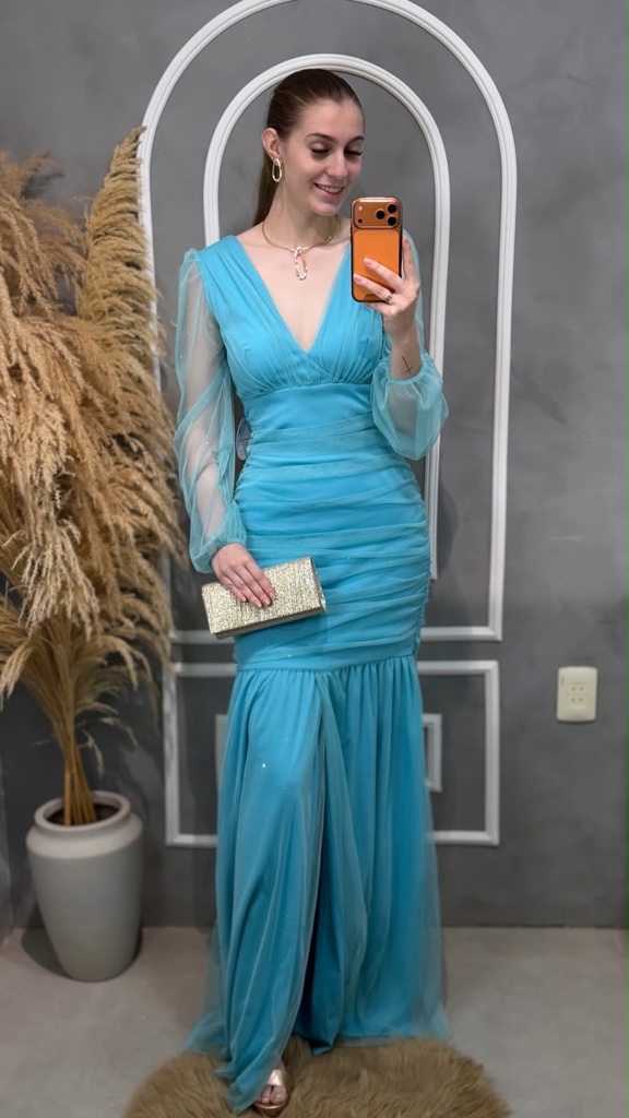 VESTIDO FESTA TULE SEREIA